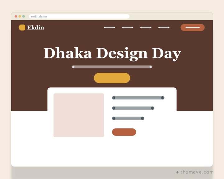 Ekdin — Event Landing Page