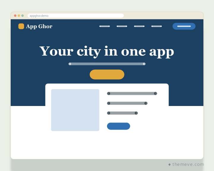App Ghor — Mobile App Landing